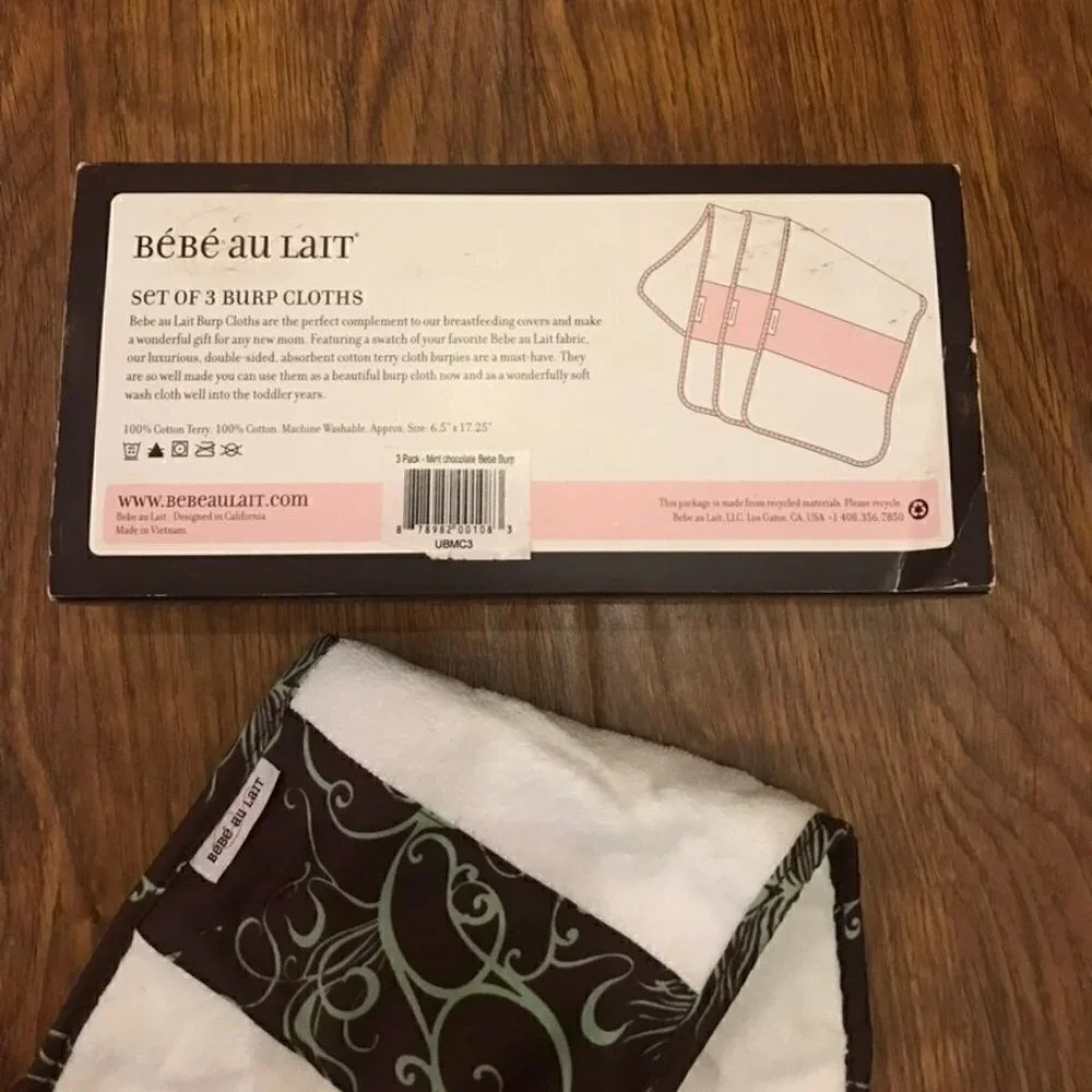 Bebe au Lait burp cloth sets